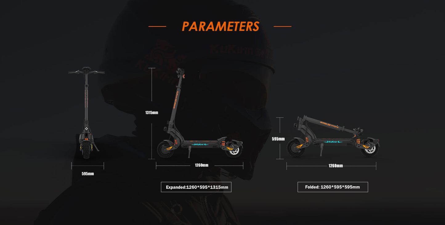 KuKirin G2 Master Electric Scooter – 2000W Motor, 60 km/h Speed, 70-80 km Range, 52V 8Ah Battery, Suspension, Foldable & Waterproof E-Scooter for Adults, City & Off-Road Commuting