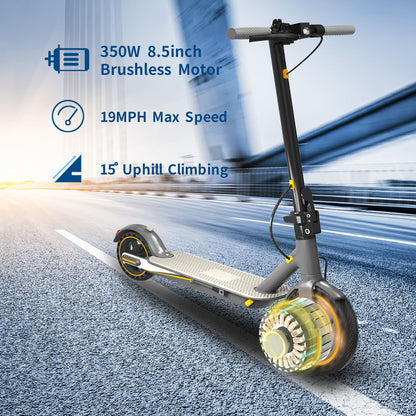 OOK-TEK V8 Electric Scooter 350W Foldable Adult, 30km/h Top Speed, 33km Range - App Control