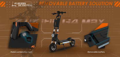 KuKirin G4 Max Electric Scooter – 3200W Motor, 86 km/h Speed, 95 km Long Distance Travel Range, 60V 35,2Ah Battery, Suspension, Foldable & Waterproof E-Scooter for Adults