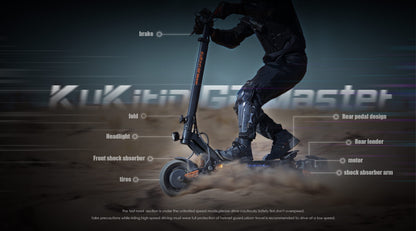 KuKirin G2 Master Electric Scooter – 2000W Motor, 60 km/h Speed, 70-80 km Range, 52V 8Ah Battery, Suspension, Foldable & Waterproof E-Scooter for Adults, City & Off-Road Commuting