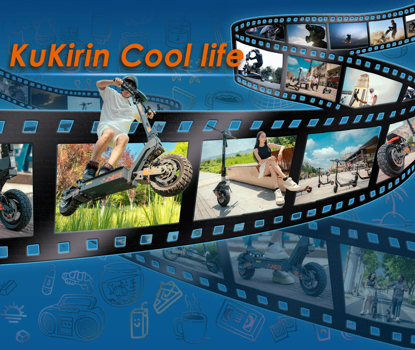 KuKirin G2 Electric Scooter With Seat – 800W Motor, 45 km/h Max Speed, 55 km Long Range, 48V 15Ah Battery, Dual Suspension, Foldable & IP54 Waterproof E-Scooter for Adults