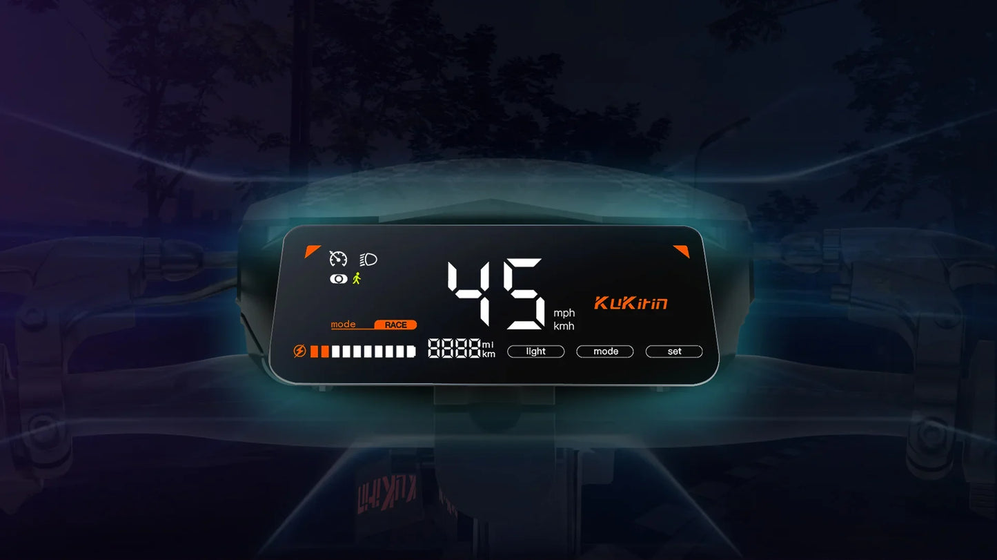KuKirin G2 Electric Scooter With Seat – 800W Motor, 45 km/h Max Speed, 55 km Long Range, 48V 15Ah Battery, Dual Suspension, Foldable & IP54 Waterproof E-Scooter for Adults