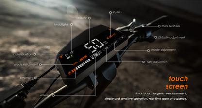 KuKirin G3 Electric Scooter – 1200W Motor, 50 km/h Speed, 60 km Long Distance Travel Range, 52V 18Ah Battery, Suspension, Foldable & Waterproof E-Scooter for Adults
