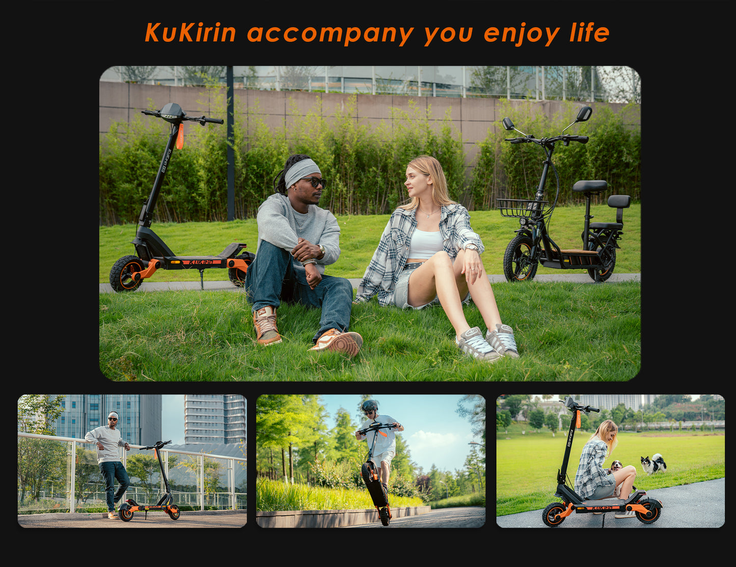 KuKirin G3 Electric Scooter – 1200W Motor, 50 km/h Speed, 60 km Long Distance Travel Range, 52V 18Ah Battery, Suspension, Foldable & Waterproof E-Scooter for Adults