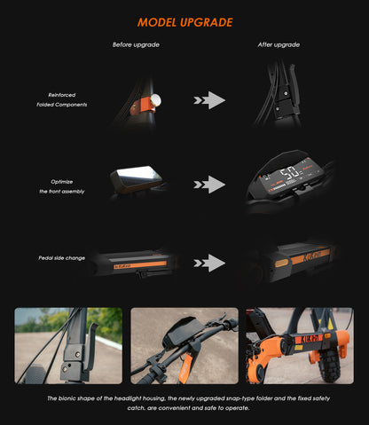 KuKirin G3 Electric Scooter – 1200W Motor, 50 km/h Speed, 60 km Long Distance Travel Range, 52V 18Ah Battery, Suspension, Foldable & Waterproof E-Scooter for Adults
