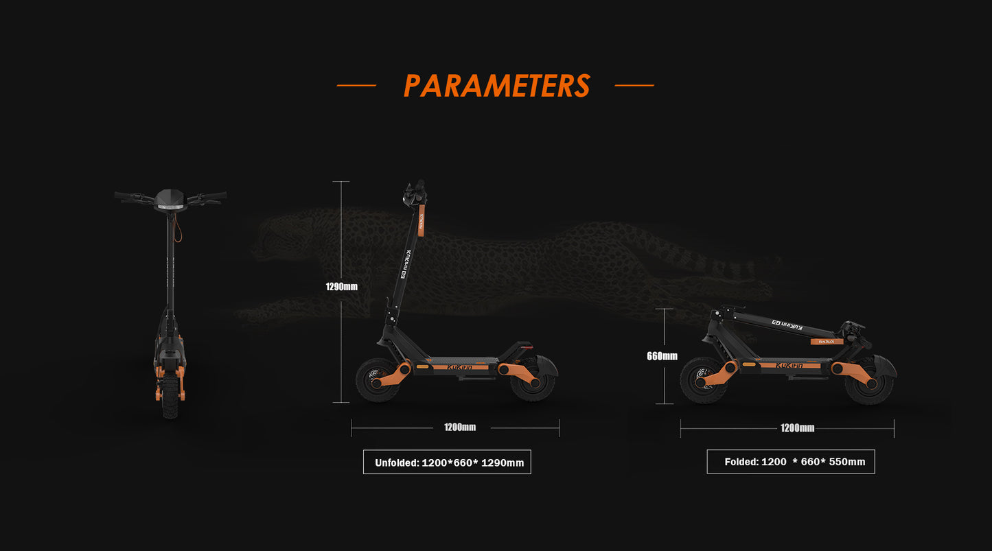 KuKirin G3 Electric Scooter – 1200W Motor, 50 km/h Speed, 60 km Long Distance Travel Range, 52V 18Ah Battery, Suspension, Foldable & Waterproof E-Scooter for Adults
