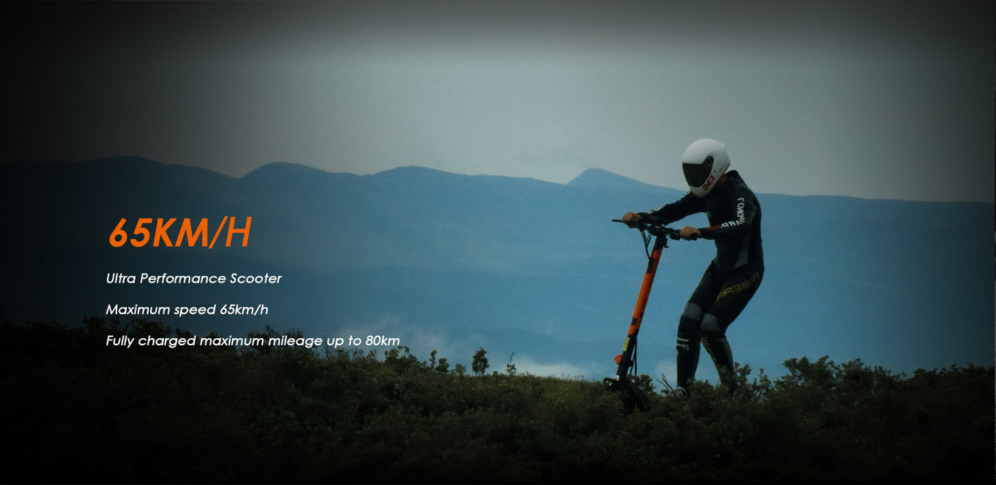 KuKirin G3 Pro Electric Scooter – 2400W Motor, 65 km/h Speed, 80 km Long Distance Travel Range, 52V 23Ah Battery, Suspension, Foldable & Waterproof E-Scooter for Adults