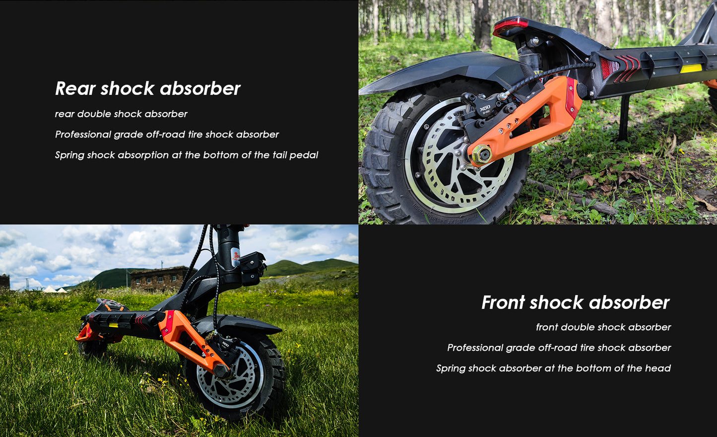 KuKirin G3 Pro Electric Scooter – 2400W Motor, 65 km/h Speed, 80 km Long Distance Travel Range, 52V 23Ah Battery, Suspension, Foldable & Waterproof E-Scooter for Adults