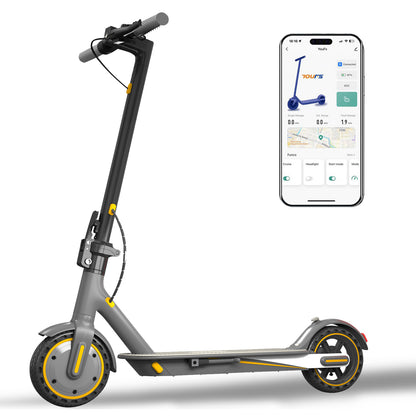 OOK-TEK V8 Electric Scooter 350W Foldable Adult, 30km/h Top Speed, 33km Range - App Control